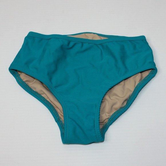 Opra Dancewear Girl's Eleve Briefs in Miami Blue Color size Child Large - Picture 1 of 2